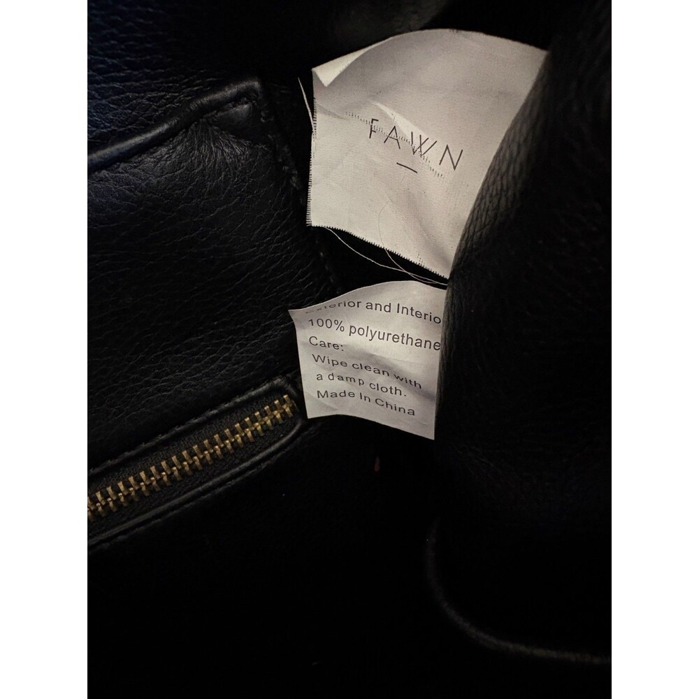 Fawn Design Diaper bag Black Faux Leather Diaper Bag Backpack Original *GUC* - Picture 6 of 9